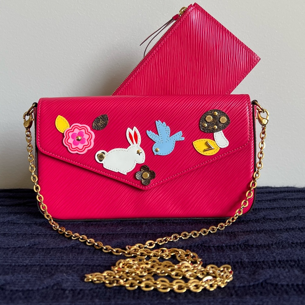 Louis Vuitton Felicie Pochette Epi Leather Bunny